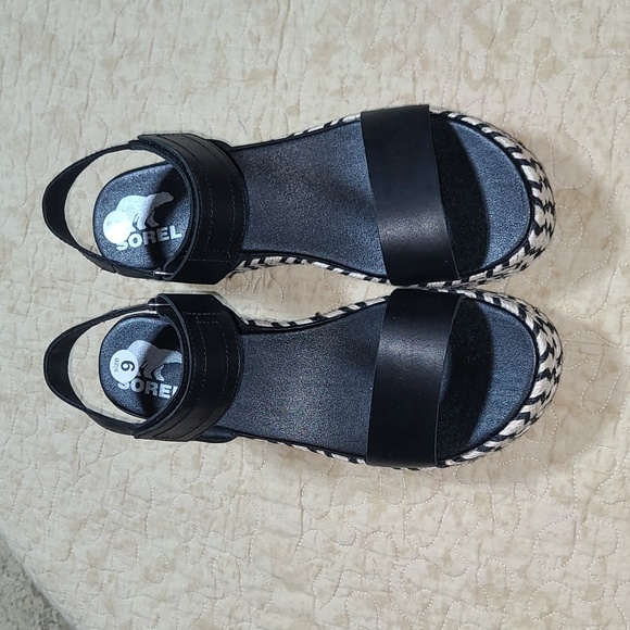 SOREL Cameron Flatform Wedge Sandals Size 9 - Picture 2 of 8